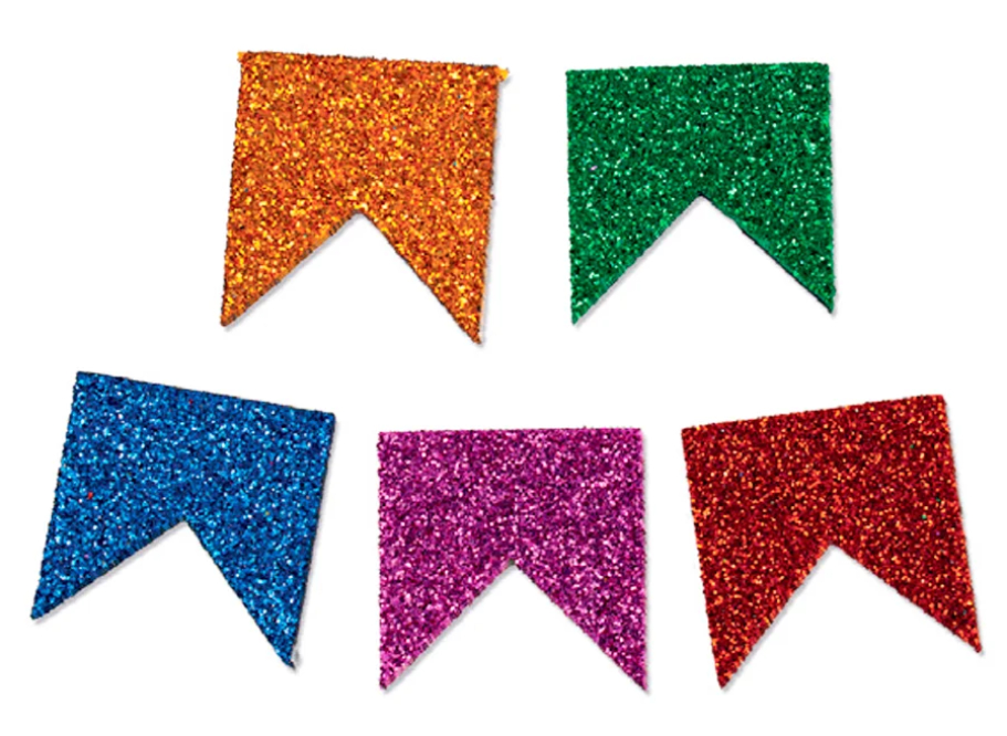 bandeirinha-festa-junina-glitter (2) Bandeirinhas com glitter para pendurar na sua festa junina