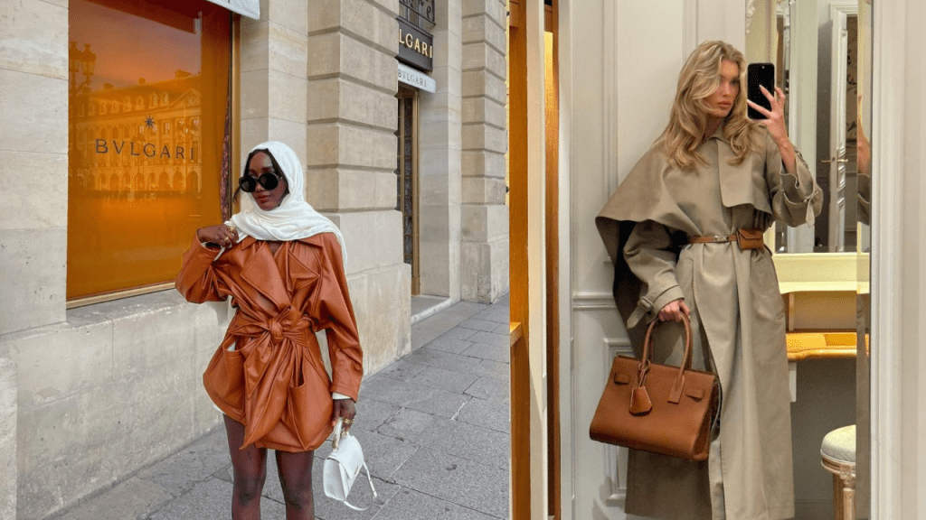 tendências-de-inverno – 3 Imagem de mulheres com roupas volumosas no inverno